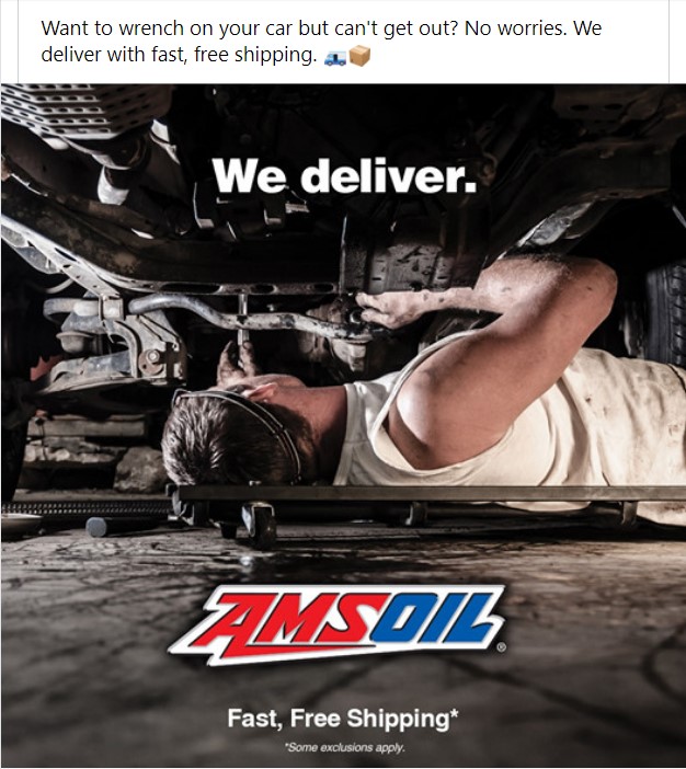 AMSOIL Free Shipping Ad